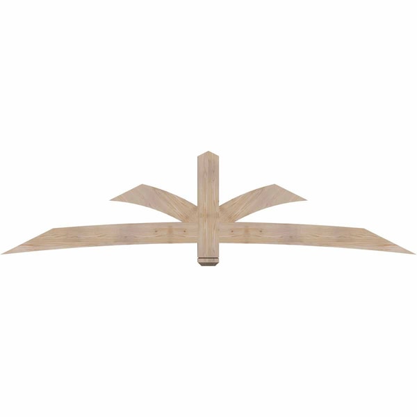 Ekena Millwork Davenport Smooth Timber Gable Bracket, Douglas Fir, 108"W x 27"H x 3 1/2"D x 5 1/2"F, 6/12 Pitch GBW108X27X0406DAV00SDF - main